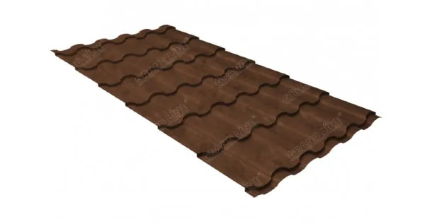 Металлочерепица кредо 0,45 Safari Twincolor Brown купить в Арзамасе