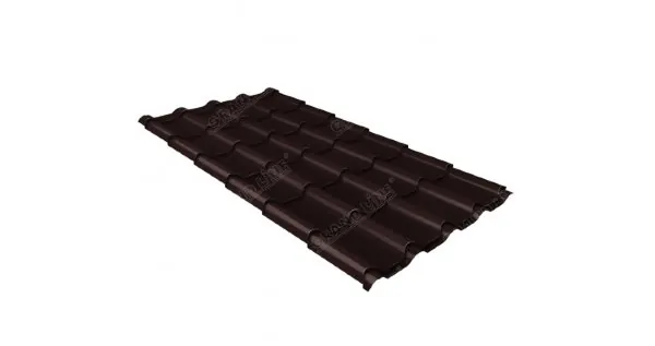 Металлочерепица камея GL 0,5 Quarzit RAL 8017 Metallic купить в Арзамасе