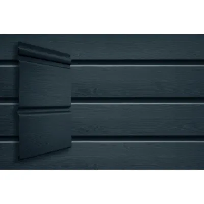 Виниловый сайдинг Grand Line Double-Брус Графит