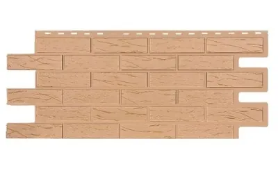 Фасадная панель T-Siding Кирпич Саман Эко Крем