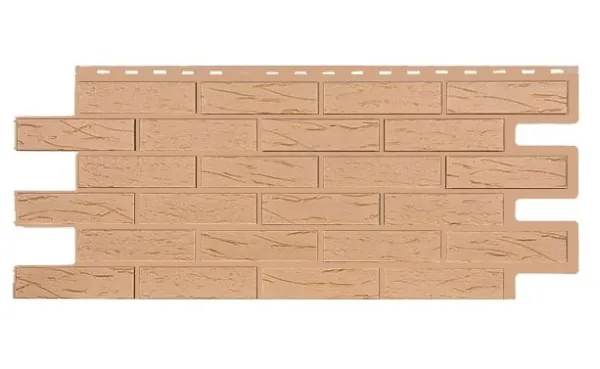 Фасадная панель T-Siding Кирпич Саман Эко Крем купить в Арзамасе