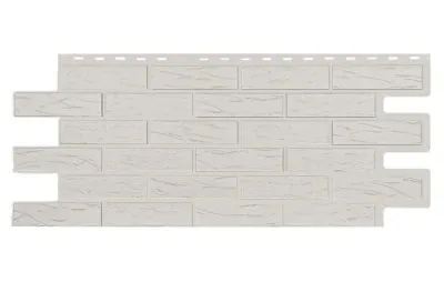 Фасадная панель T-Siding Кирпич Саман Эко Уайт
