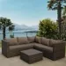 Комплект мебели AFINA плетеной из иск. ротанга YR825A Brown/Beige купить в Арзамасе