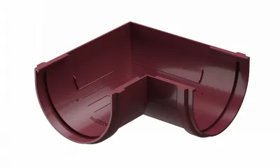 Угловой элемент 90˚ПВХ Docke STANDART красный