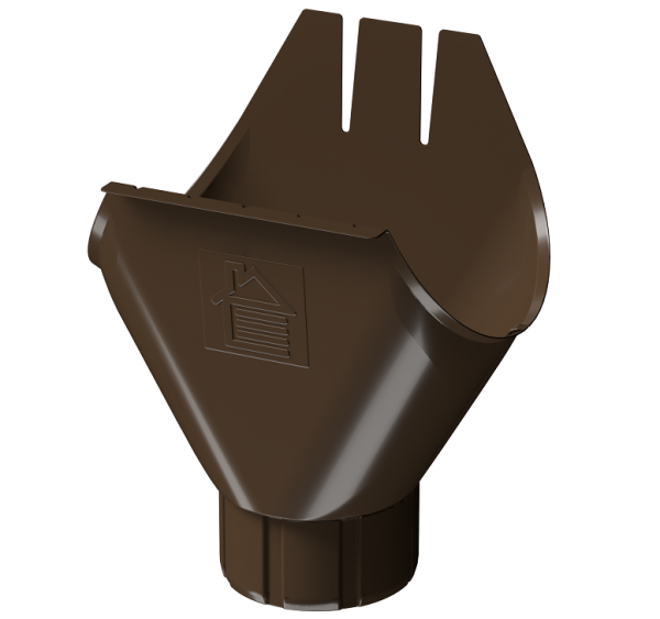 Воронка желоба D125 Döcke STAL PREMIUM Каштан, (RAL 8017) купить в Арзамасе