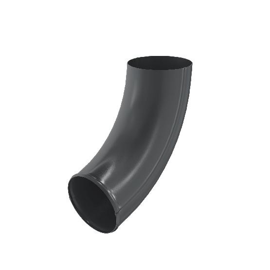 Водосток Aquasistem, система 125x90 - Отвод трубы RAL 7024 Тёмно-серый купить в Арзамасе