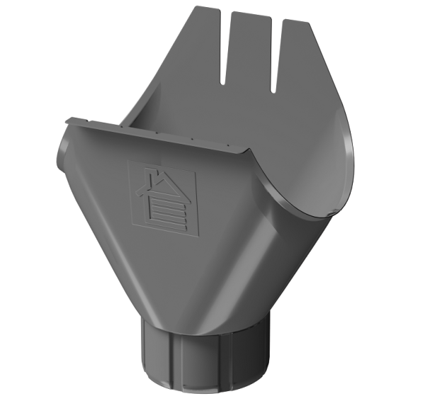 Воронка желоба D125 Döcke STAL PREMIUM Графит, (RAL 7024) купить в Арзамасе