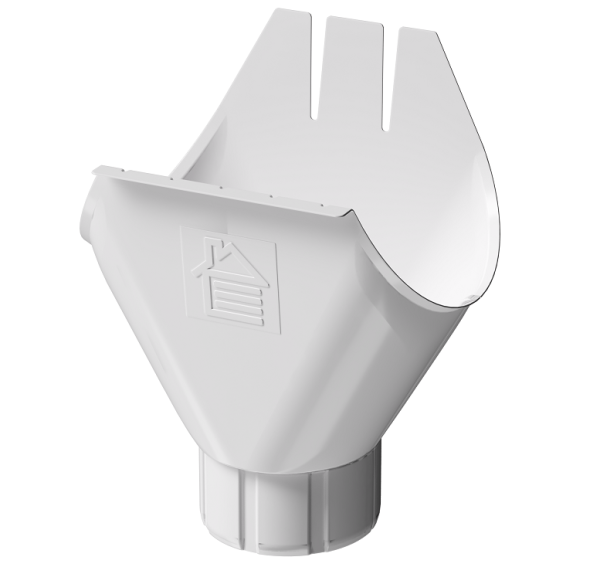 Воронка желоба D125 Döcke STAL PREMIUM Пломбир, (RAL 9010) купить в Арзамасе