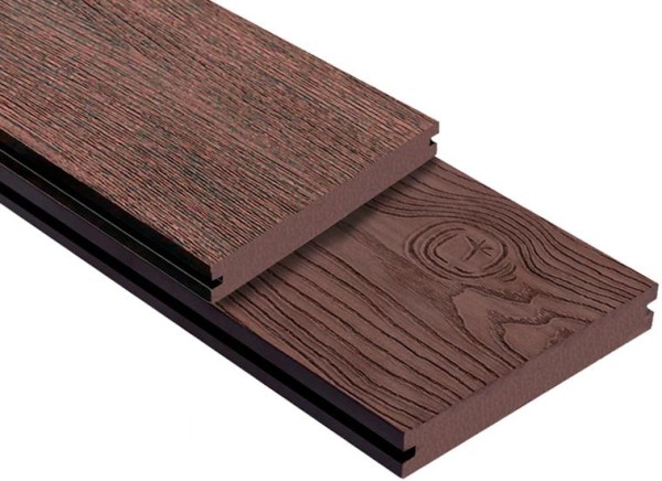 Террасная доска ДПК Outdoor 3D полнотелая STORM/OCEAN BROWN коричневая микс купить в Арзамасе