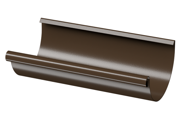 Желоб полукруглый D125 3 м Döcke STAL PREMIUM Каштан, (RAL 8017) купить в Арзамасе