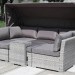 Диван-Трансформер AFINA плетеный из иск. ротанга AFM-320G Grey купить в Арзамасе