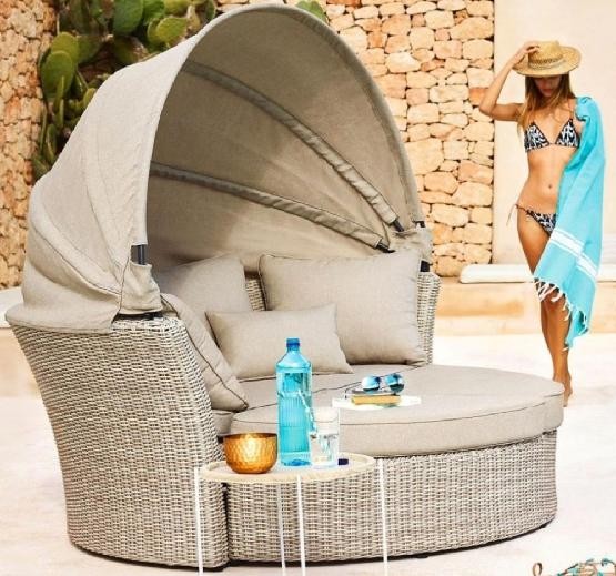 Диван-Трансформер AFINA плетеный из иск. ротанга AFM-325 Beige купить в Арзамасе
