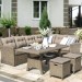 Комплект мебели AFINA плетеной из иск. ротанга AFM-307B Beige купить в Арзамасе