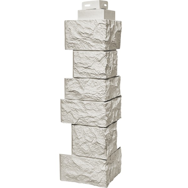 Угол наружный FineBer “Дикий камень” Жемчуг купить в Арзамасе