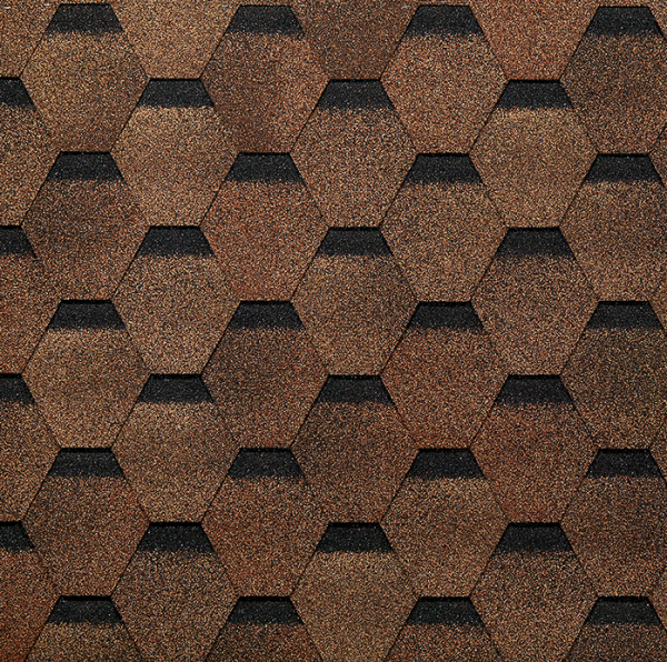 Гибкая черепица EURASIA Docke, Коллекция ШЕСТИГРАННИК Светло-коричневый купить в Арзамасе