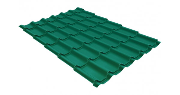 Металлочерепица классик 0,5 Satin RAL 5021 купить в Арзамасе