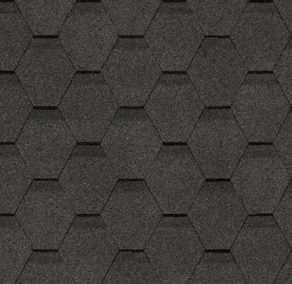 Гибкая черепица Docke, коллекция Шестигранник Серый купить в Арзамасе