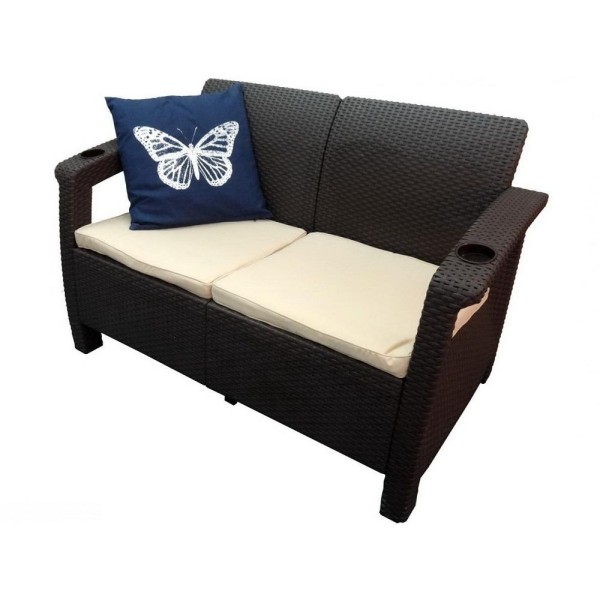 Двухместный диван Yalta Sofa Seаt венге купить в Арзамасе