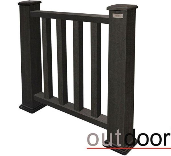 Ограждение из ДПК Outdoor Классик 3D STORM чёрный купить в Арзамасе