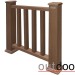 Ограждение из ДПК Outdoor Классик 3D STORM коричневый микс купить в Арзамасе
