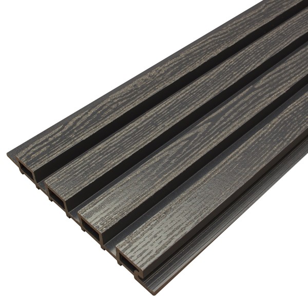 Фасадная доска из ДПК Faynag Wood Рейка Мокрый Асфальт купить в Арзамасе