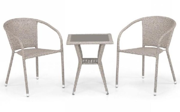 Комплект плетеной мебели AFINA из иск. ротанга T25C/Y137C-W85 Latte 2Pcs купить в Арзамасе