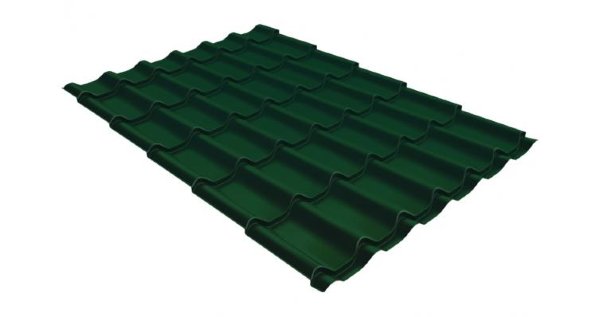 Металлочерепица классик 0,5 Satin RAL 6005 зеленый мох купить в Арзамасе
