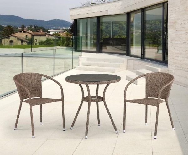 Комплект плетеной мебели AFINA из иск. ротанга T282ANT/Y137C-W56 Light Brown 2Pcs купить в Арзамасе