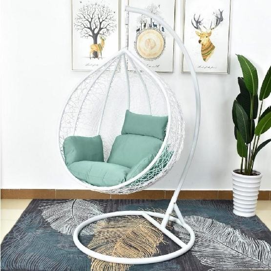 Кресло Подвесное из искусственного ротанга AFM-168A-L White/Green купить в Арзамасе