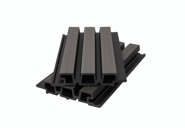 Фасадная панель брусковая двухцветная co-extrusion, grey dark купить в Арзамасе