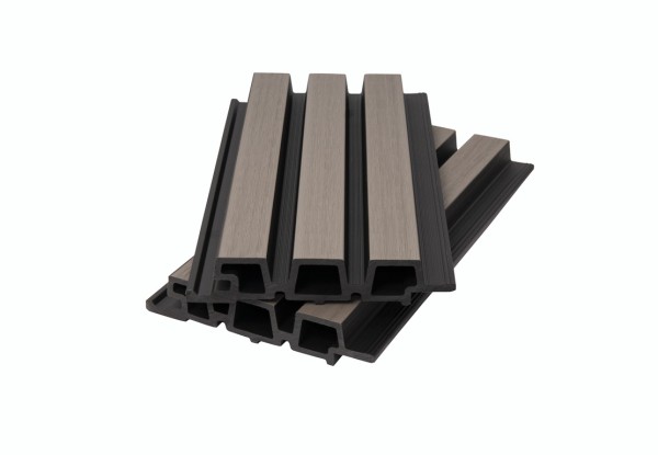 Фасадная панель брусковая двухцветная co-extrusion, snow mix купить в Арзамасе