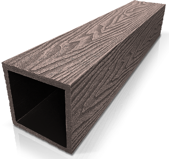 Столб ДПК 3D GardenParkett фактура дерева Венге купить в Арзамасе