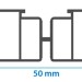 Лага алюминиевая KRONEX 50x25x3000 мм несущая купить в Арзамасе