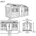 Сарай пластиковый LifeTime 15x8 DD купить в Арзамасе