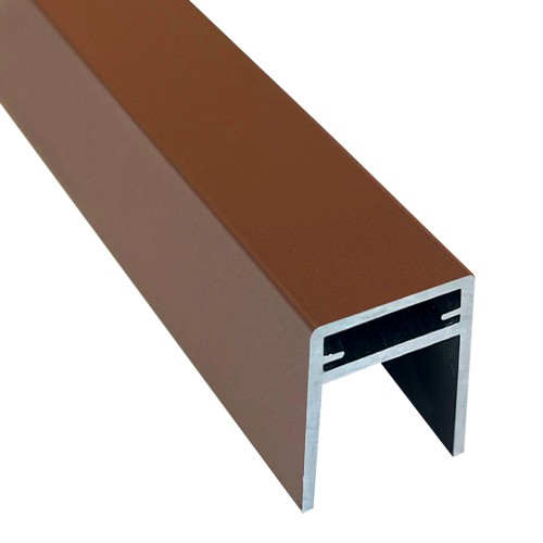 П-профиль Алюминиевый EasyDecking 35x25 Коричневый купить в Арзамасе