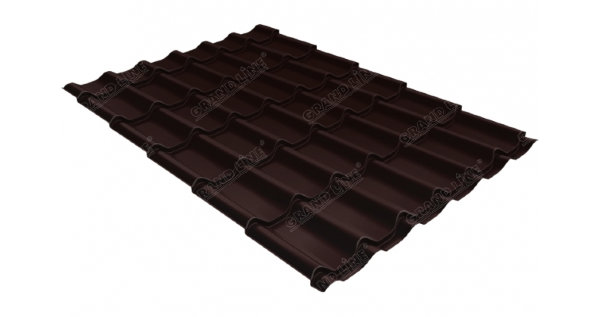 Металлочерепица классик GL 0,5 Quarzit RAL 8017 шоколад Metallic купить в Арзамасе