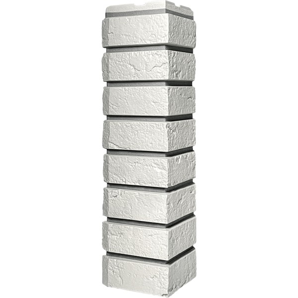 Угол наружный ДАЧНЫЙ Серия Баварский кирпич Белый купить в Арзамасе