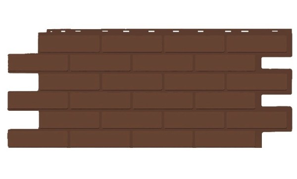 Фасадная панель T-Siding Кирпич Модерн Эко Браун купить в Арзамасе