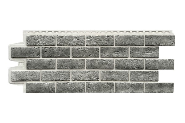 Фасадная панель Grand Line Состаренный кирпич Элит гранит, ШОВ белый купить в Арзамасе