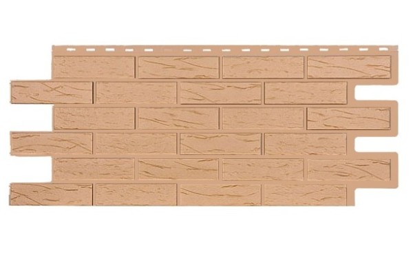 Фасадная панель T-Siding Кирпич Саман Эко Крем купить в Арзамасе