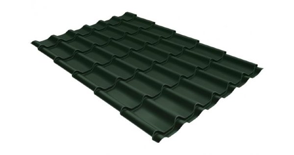 Металлочерепица классик 0,5 Satin RR 11 темно-зеленый купить в Арзамасе