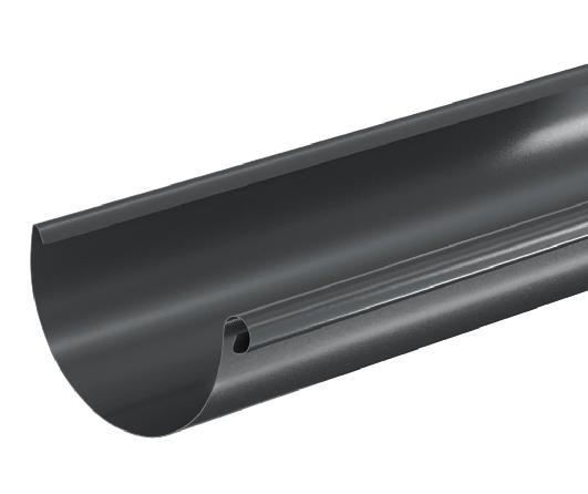 Водосток Aquasistem, система 125x90 - Водосточный желоб 3.00м RAL 7024 Тёмно-серый купить в Арзамасе